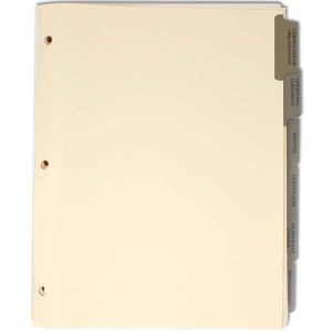 LLC Corporate Kit Index Tab Dividers